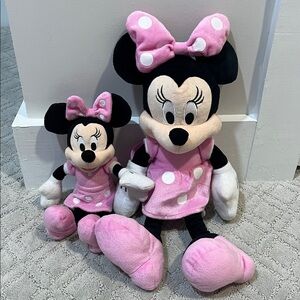 Disney Minnie Mouse Stuffed Animals - Pink and Black